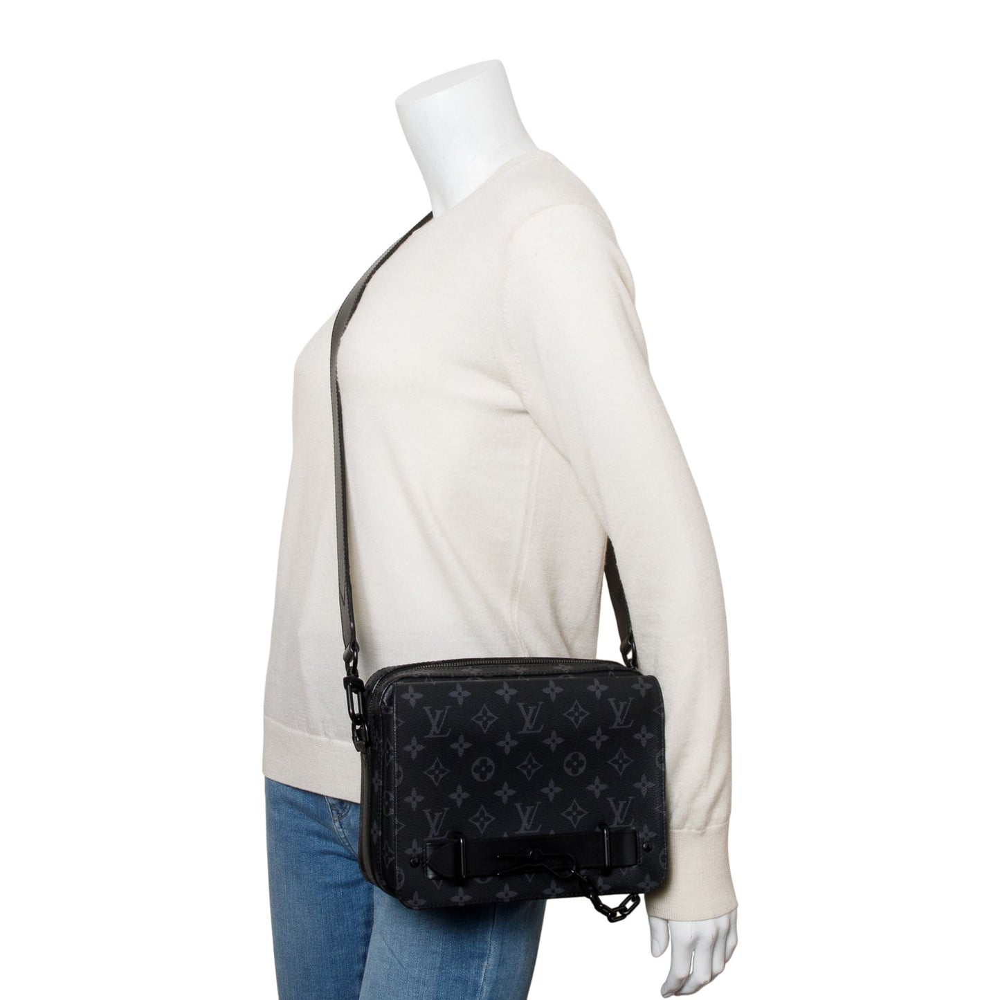 Louis Vuitton Monogram Eclipse Steamer Messenger Bag
