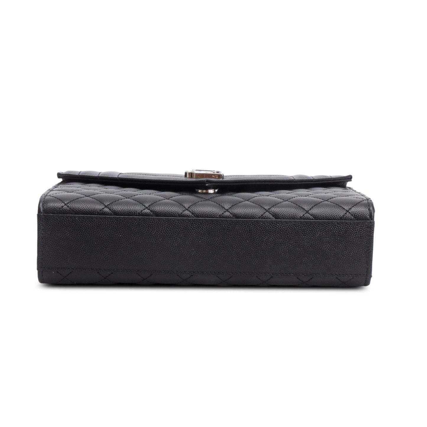 Saint Laurent 2020 Black Grained De Poudre Medium Envelope Shoulder Bag
