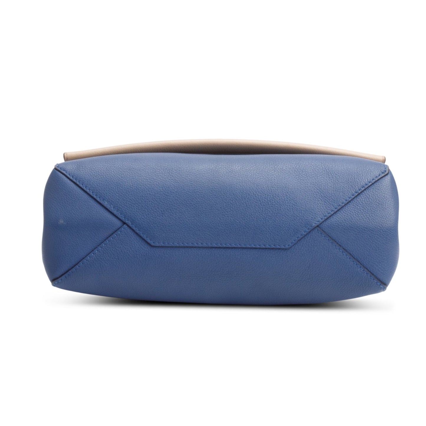 Louis Vuitton Beige/Blue Taurillon Leather LockMe II Top Handle Bag