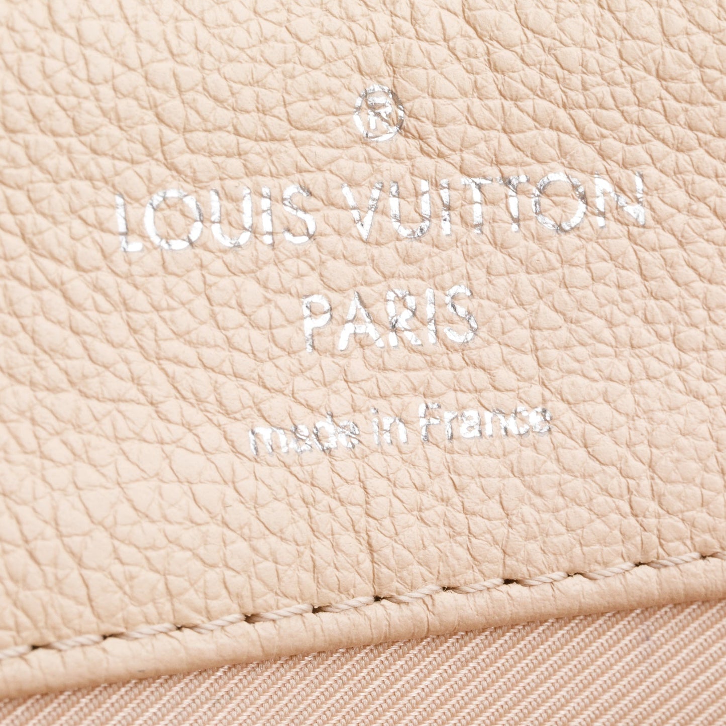 Louis Vuitton Beige/Blue Taurillon Leather LockMe II Top Handle Bag