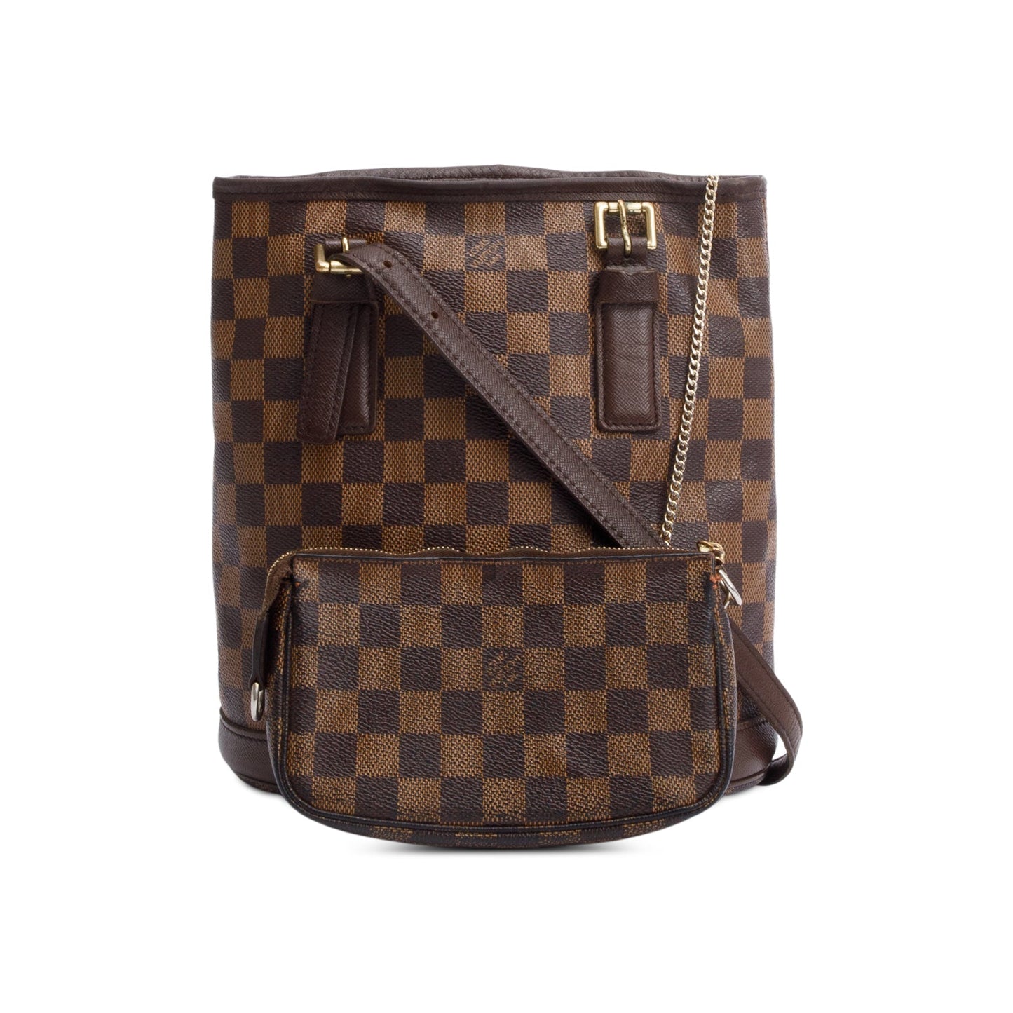 Louis Vuitton Damier Ebene Marais Bucket Bag