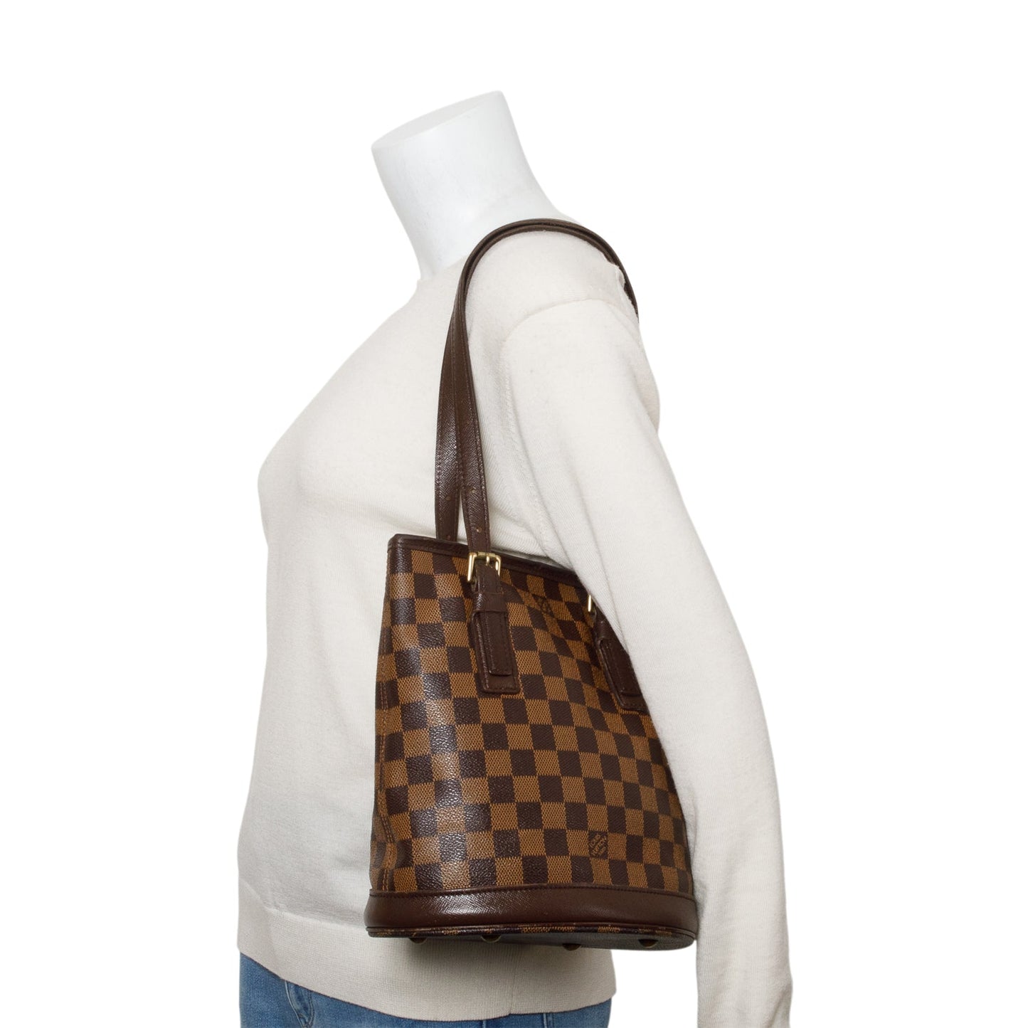 Louis Vuitton Damier Ebene Marais Bucket Bag