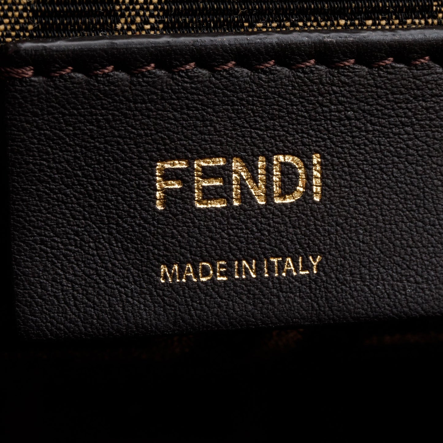 Fendi Brown Nappa Leather Small Fendi First Bag