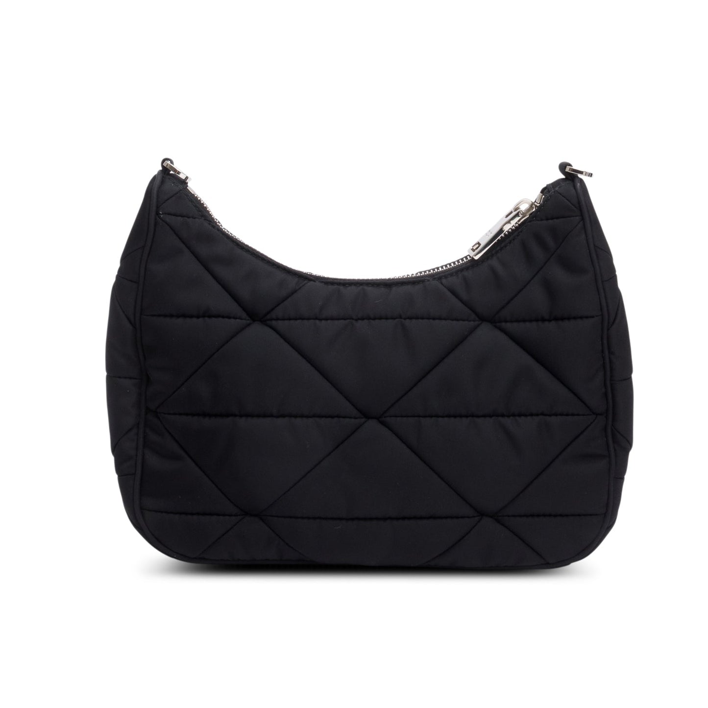 Prada 2021 Black Padded Re-Nylon Shoulder Bag