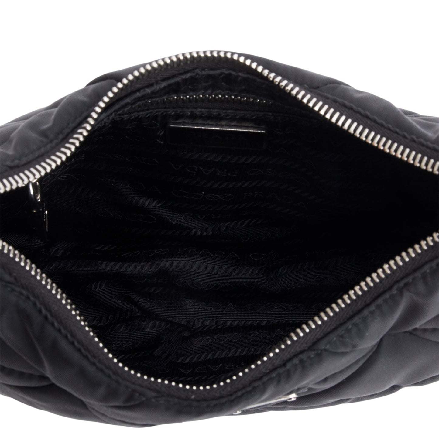 Prada 2021 Black Padded Re-Nylon Shoulder Bag