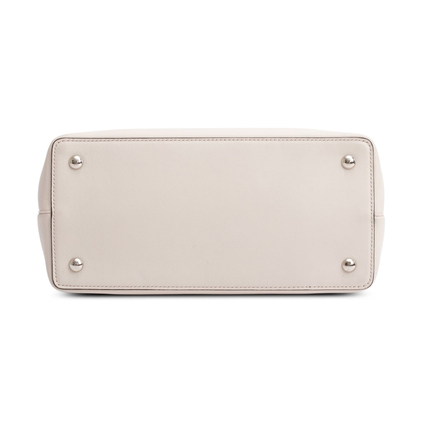 Fendi Creme Vitello Elite Leather Petite 2Jours Tote