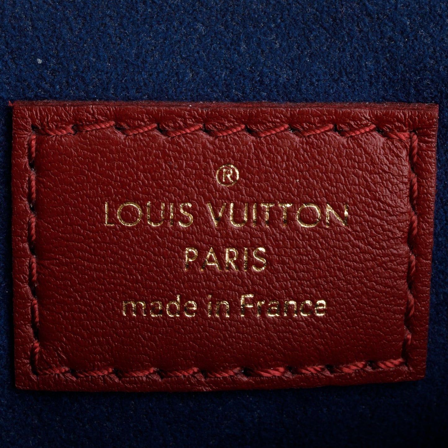 Louis Vuitton Red Monogram Embossed Lambskin Leather Coussin PM