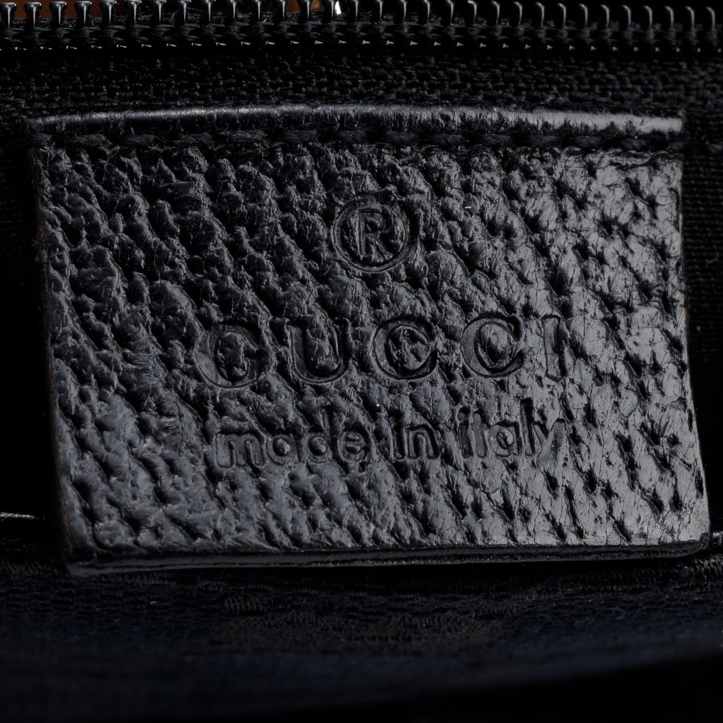 Gucci Black GG Canvas Buckle Waist Bag
