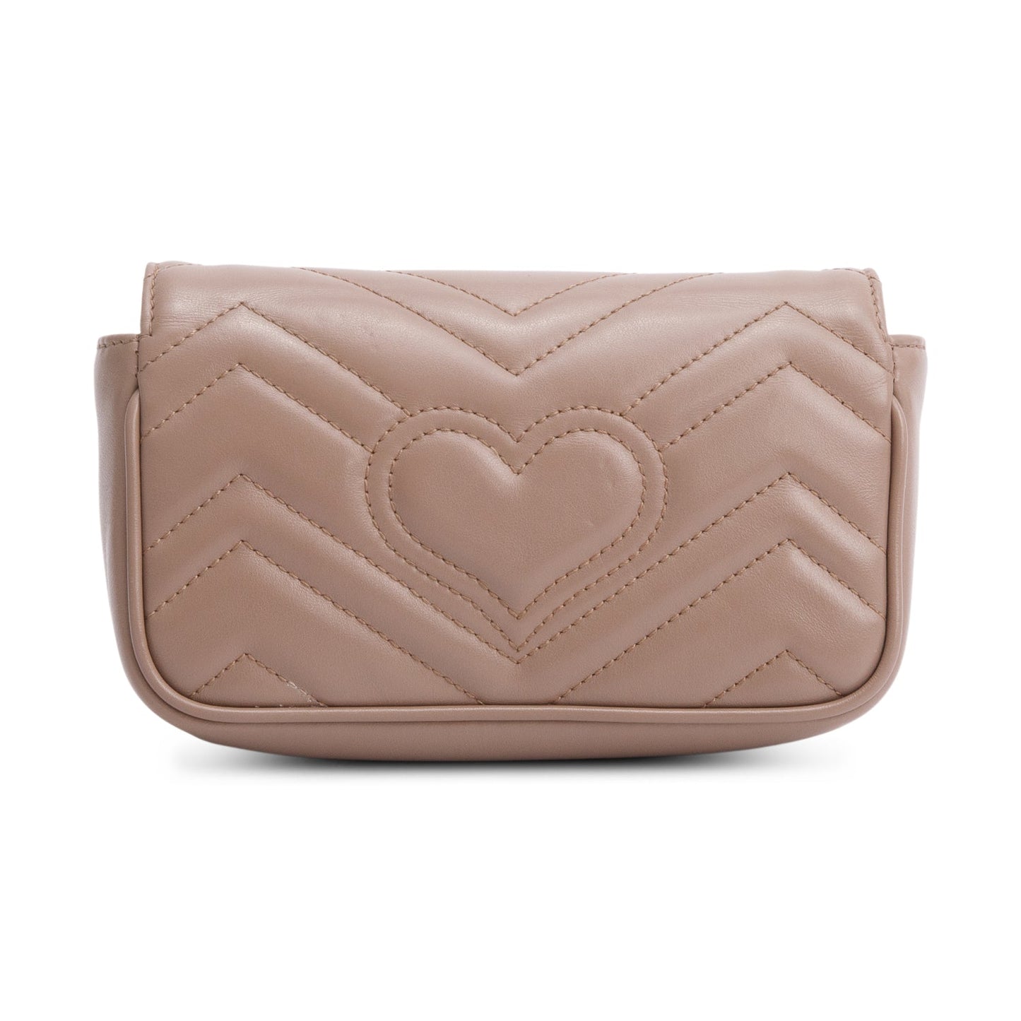 Gucci Beige GG Marmont Matelasse Leather Super Mini Bag
