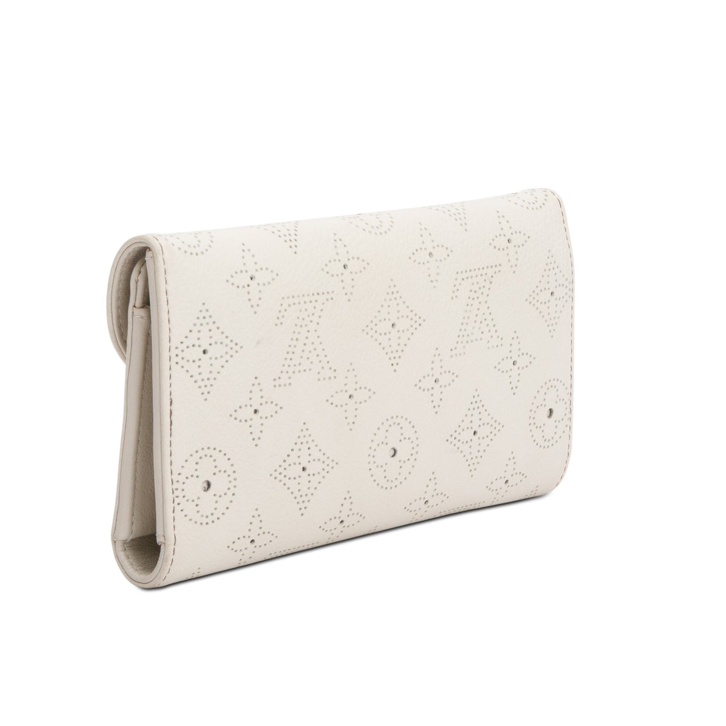 Louis Vuitton Ivory Monogram Mahina Leather Amelia Wallet