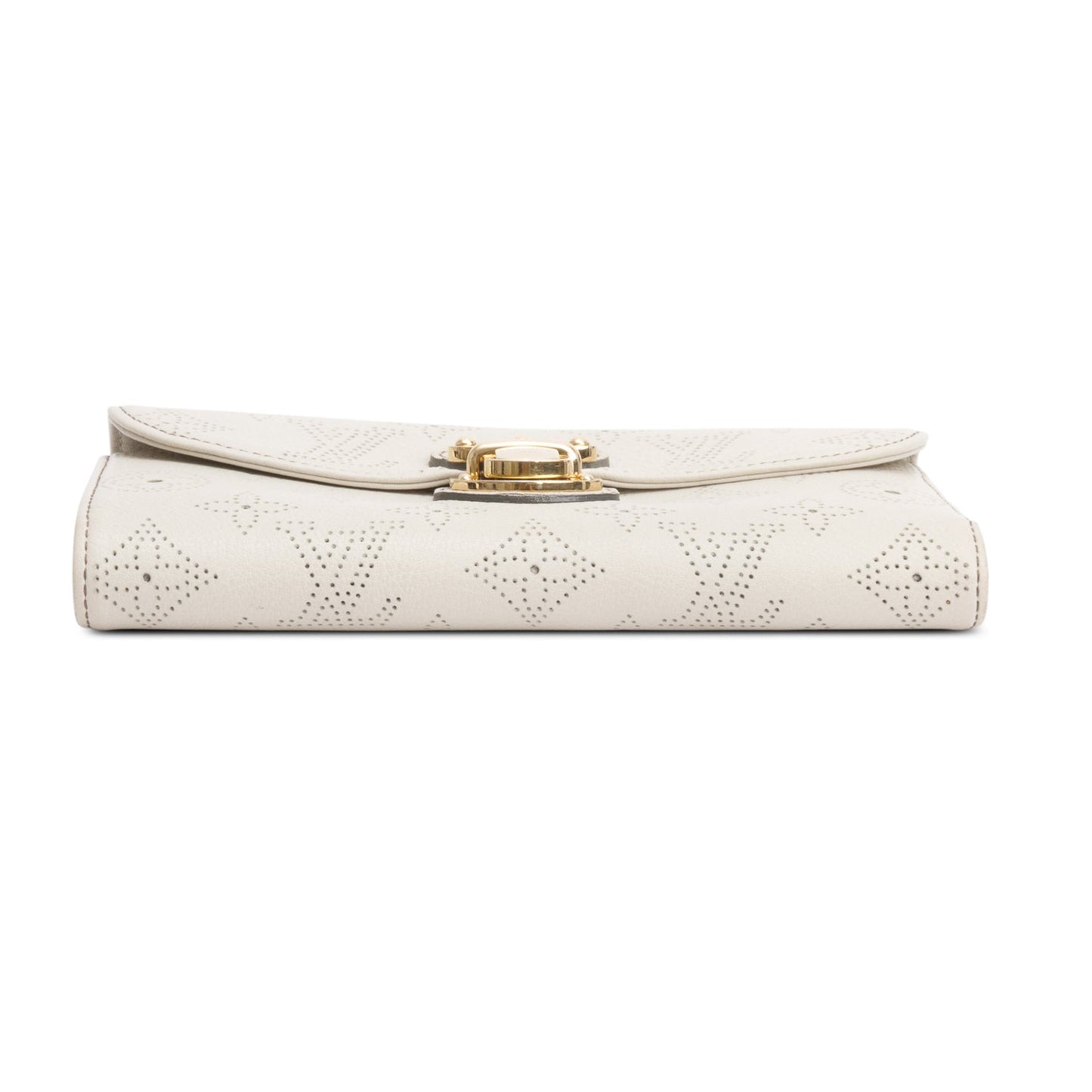 Louis Vuitton Ivory Monogram Mahina Leather Amelia Wallet