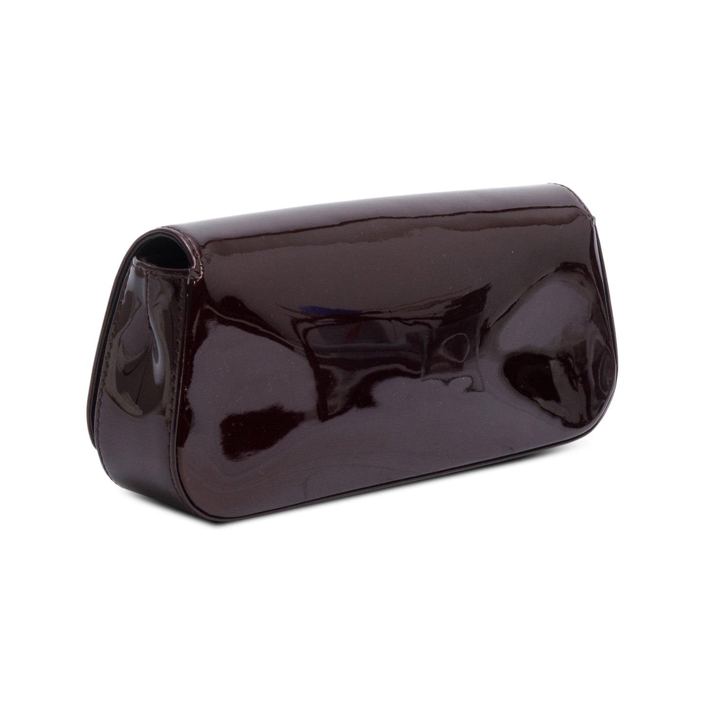 Louis Vuitton Burgundy Vernis Leather Sobe Clutch