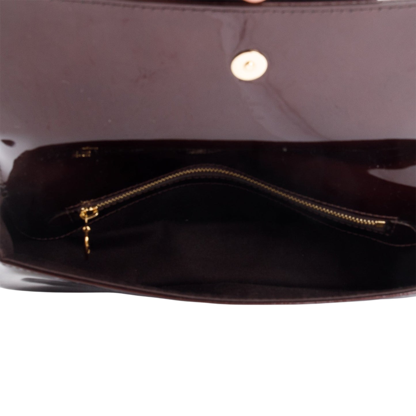 Louis Vuitton Burgundy Vernis Leather Sobe Clutch