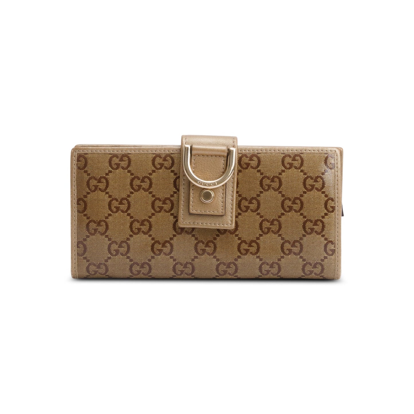 Gucci GG Canvas D Ring Abbey Wallet
