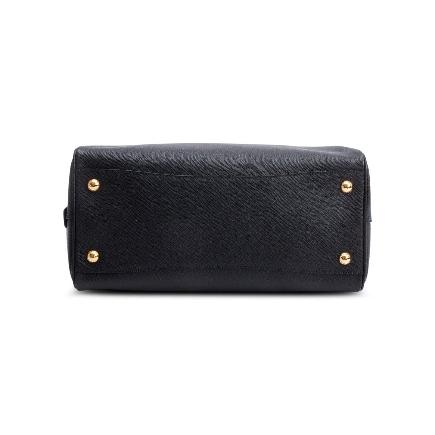 Prada Black Saffiano Lux Bowler Bag
