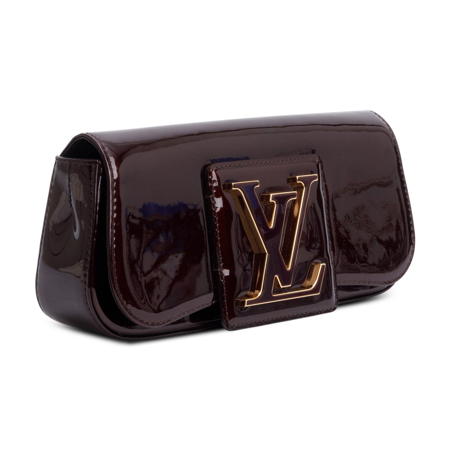 Louis Vuitton Amarante Vernis Leather Sobe Clutch