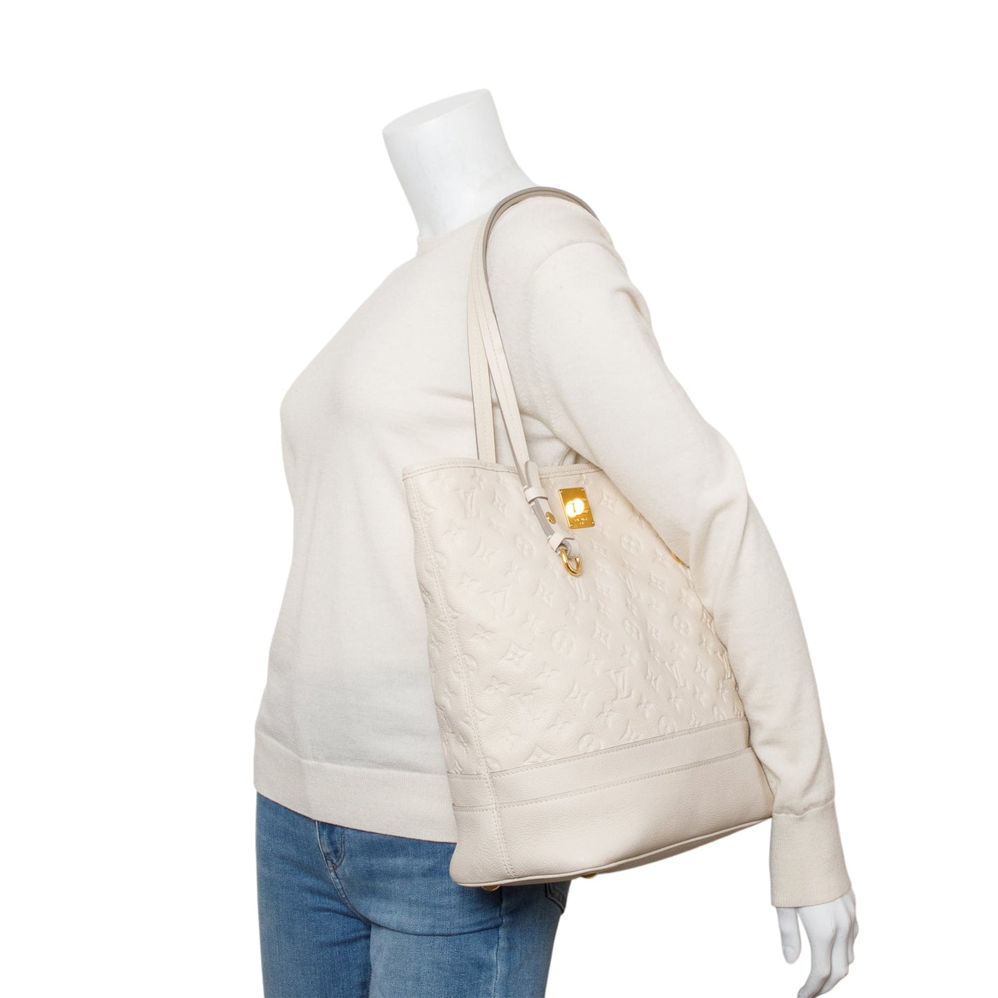 Louis Vuitton White Empreinte Leather Citadine PM