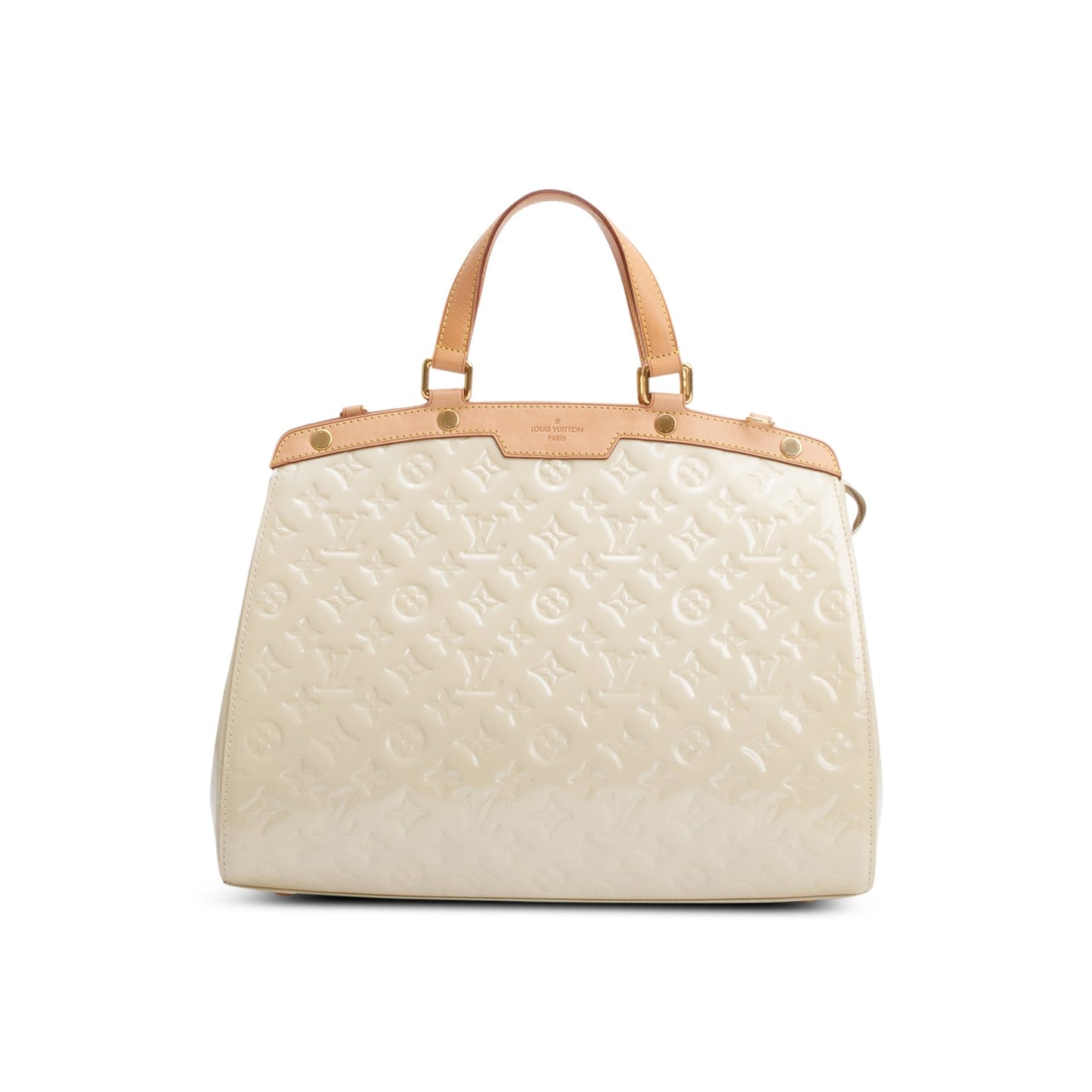Louis Vuitton Beige Monogram Vernis Brea GM