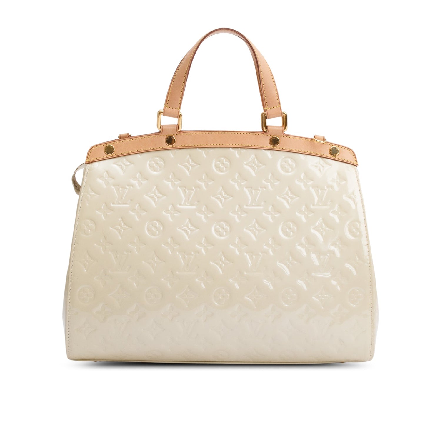 Louis Vuitton Beige Monogram Vernis Brea GM