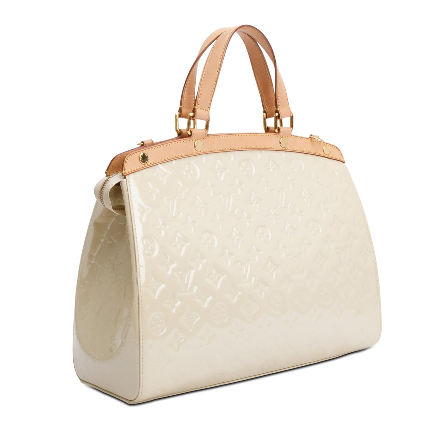 Louis Vuitton Beige Monogram Vernis Brea GM