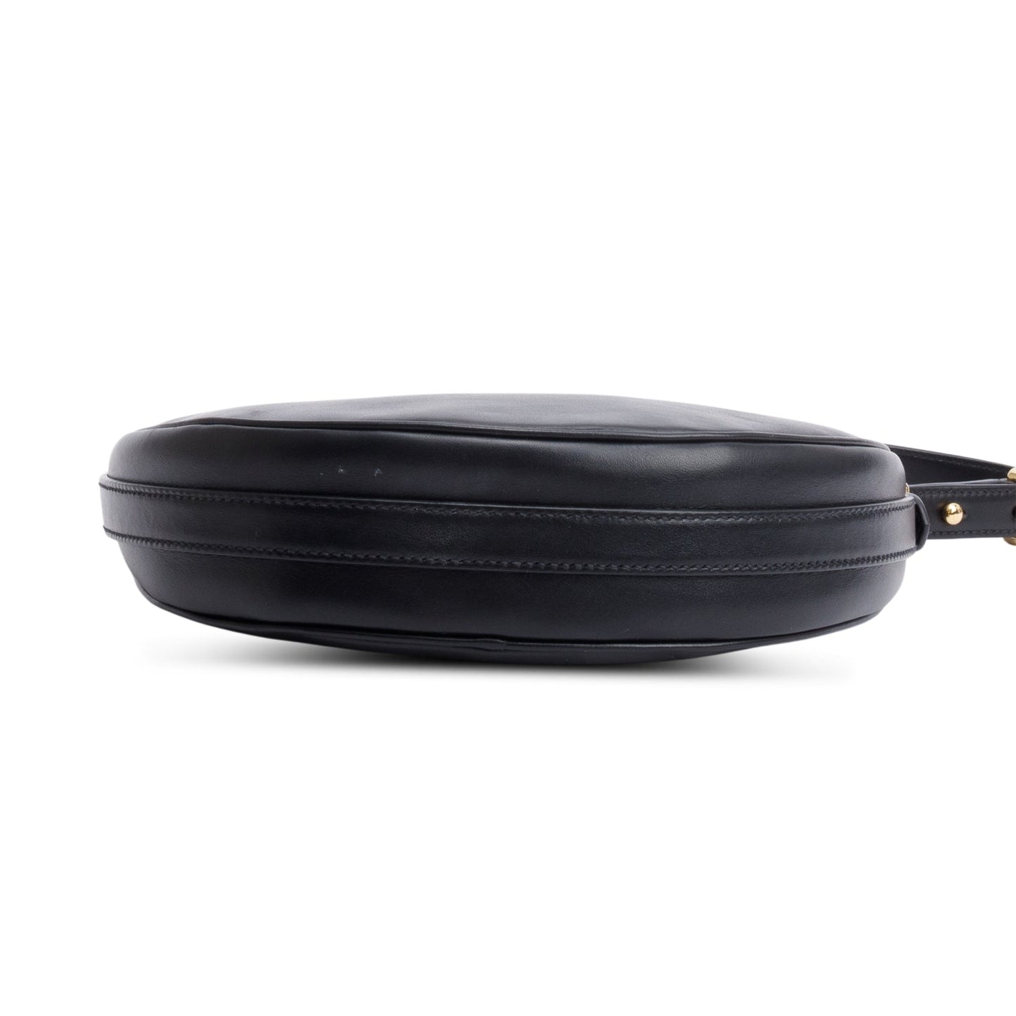 Prada Black Soft Calf Leather Small Arque Shoulder Bag
