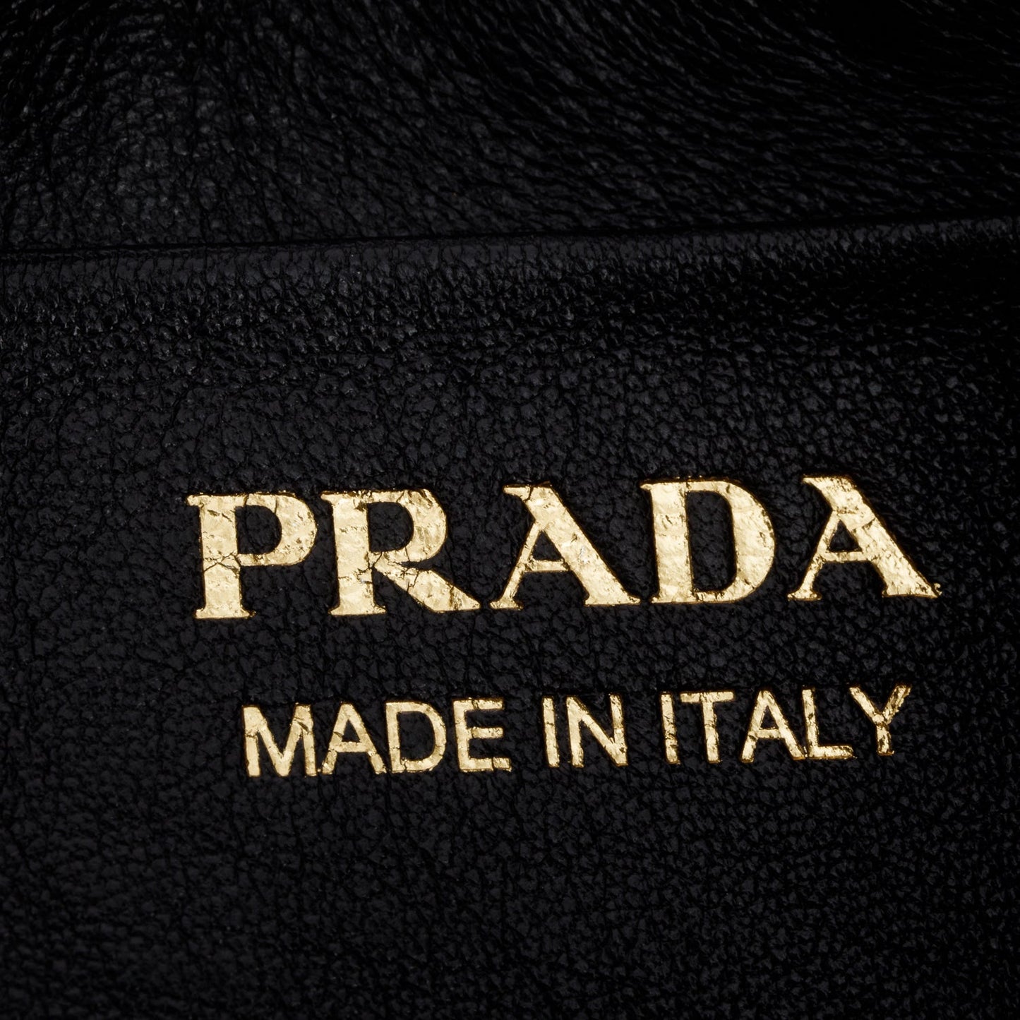 Prada Black Soft Calf Leather Small Arque Shoulder Bag