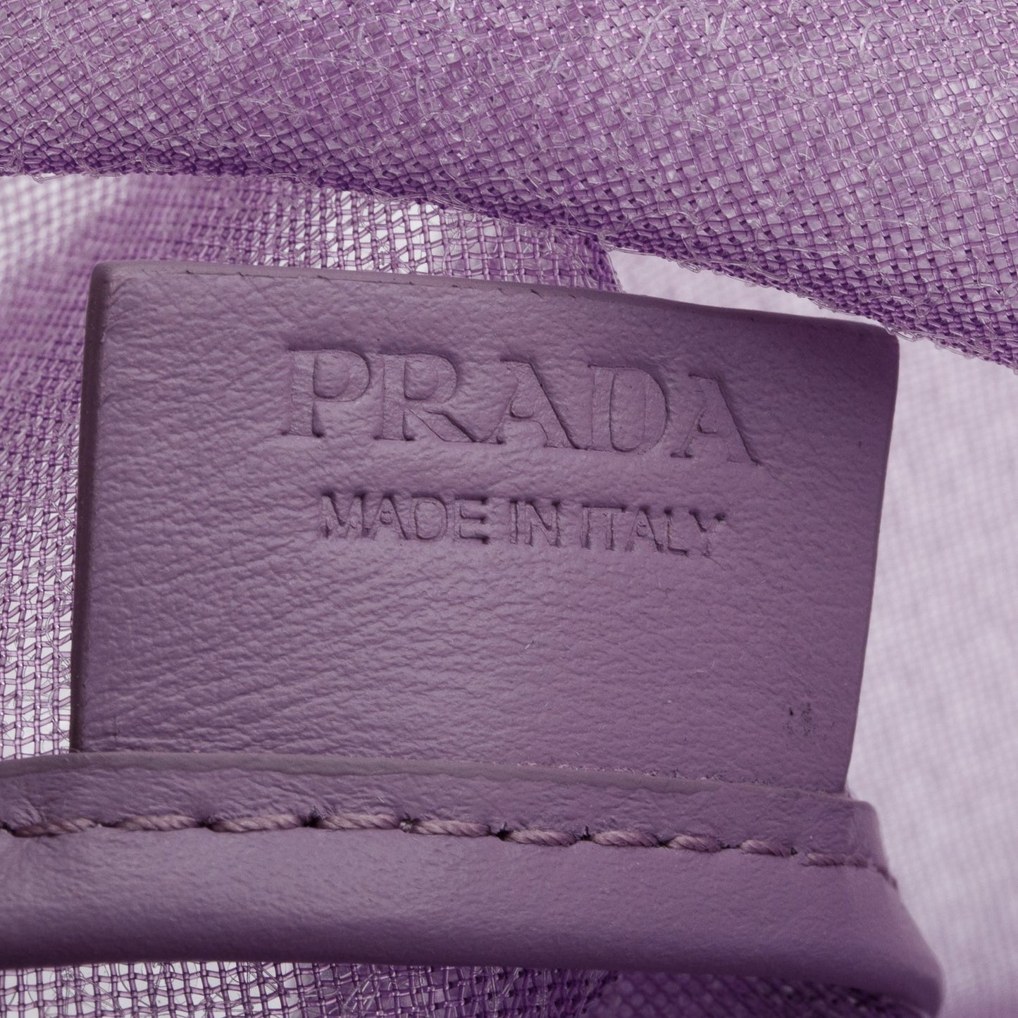 Prada Purple Sequin Mesh Small Tote Bag