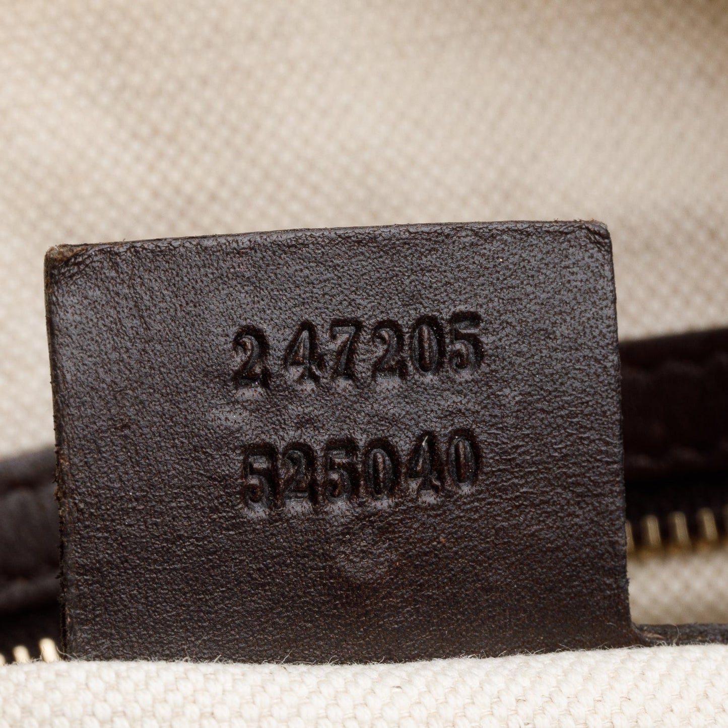 Gucci Beige GG Canvas Brown Leather Trim Joy Boston Bag
