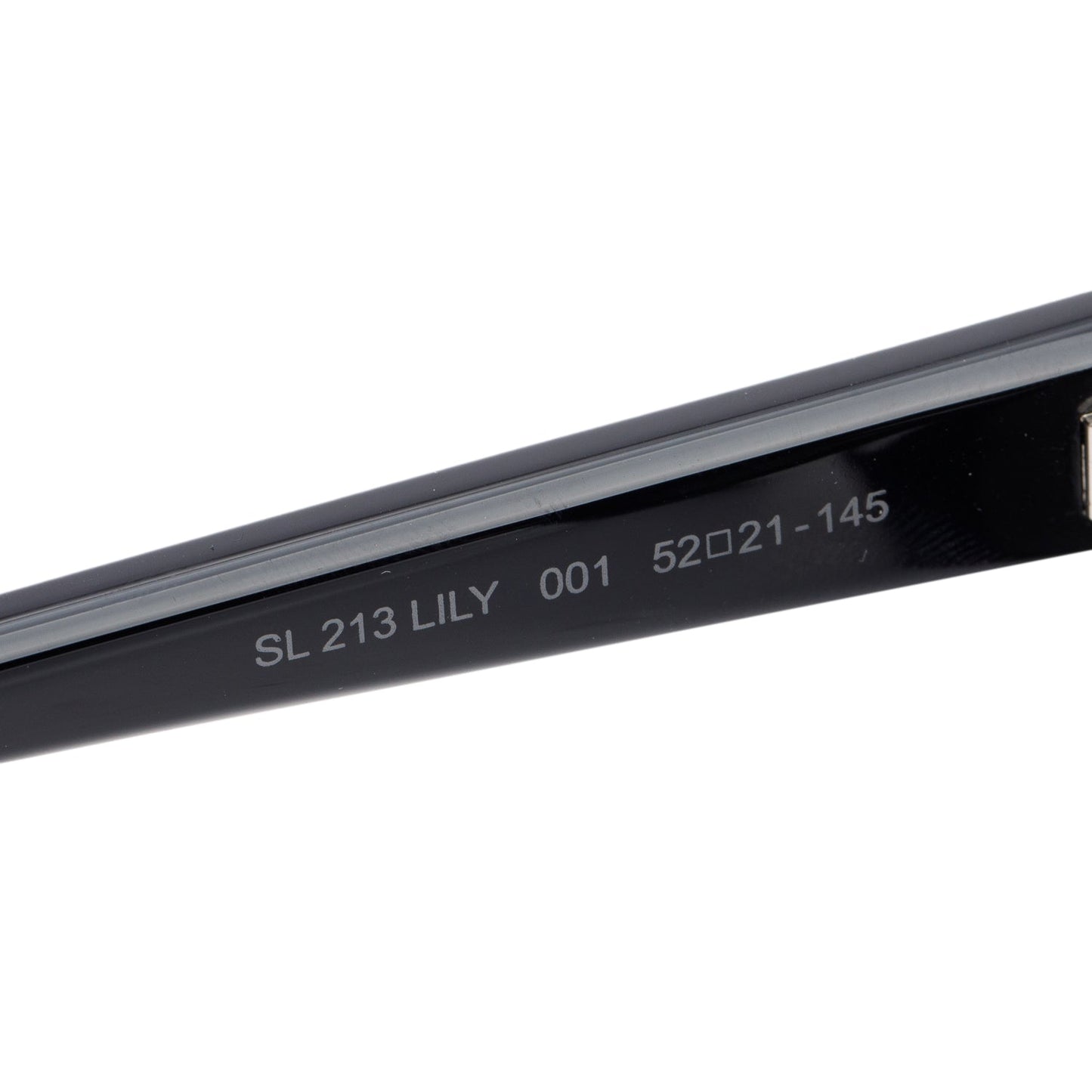 Saint Laurent SL 213 Lily Black Acetate Cat Eye Sunglasses