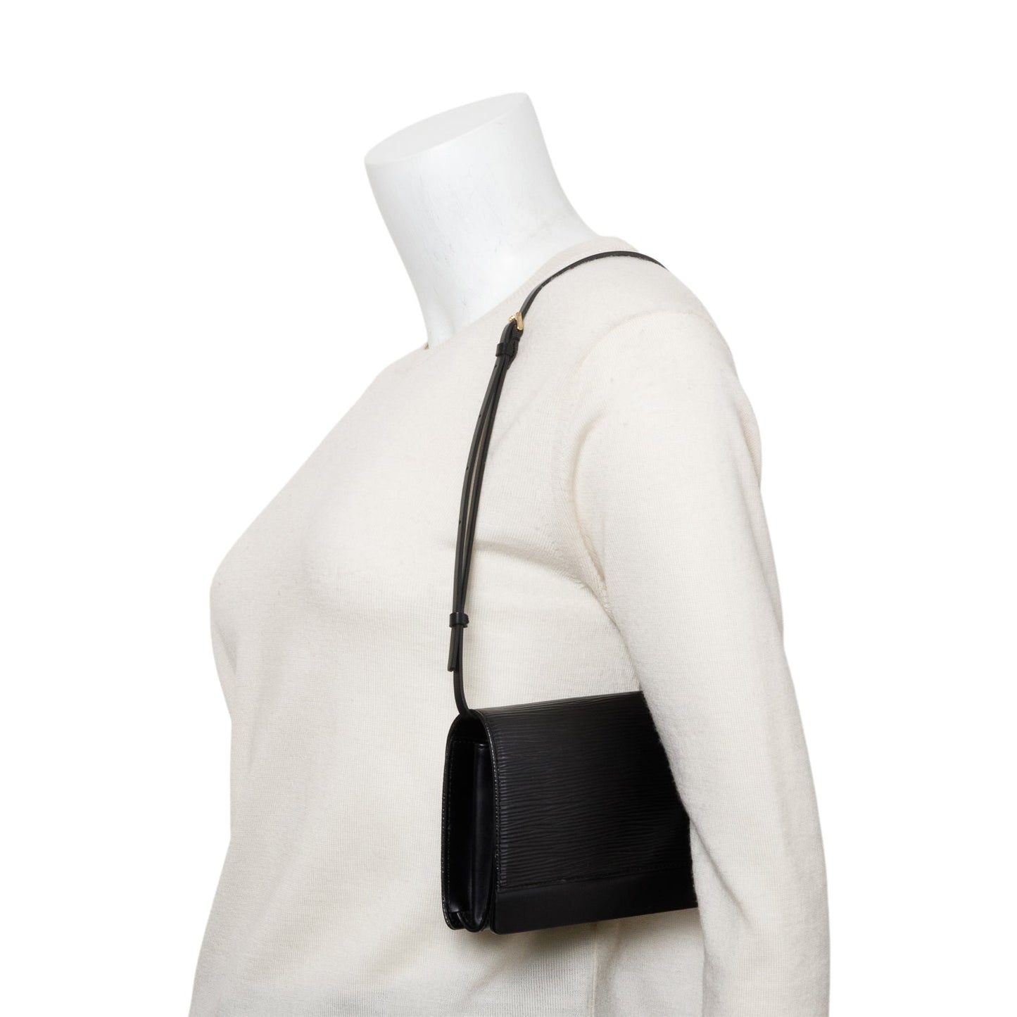 Louis Vuitton Vintage Black Epi Leather Honfleur