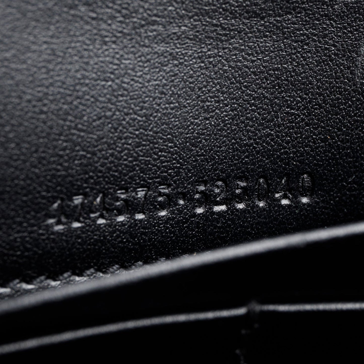 Gucci Black Calfskin Matelasse Leather GG Marmont Chain Wallet