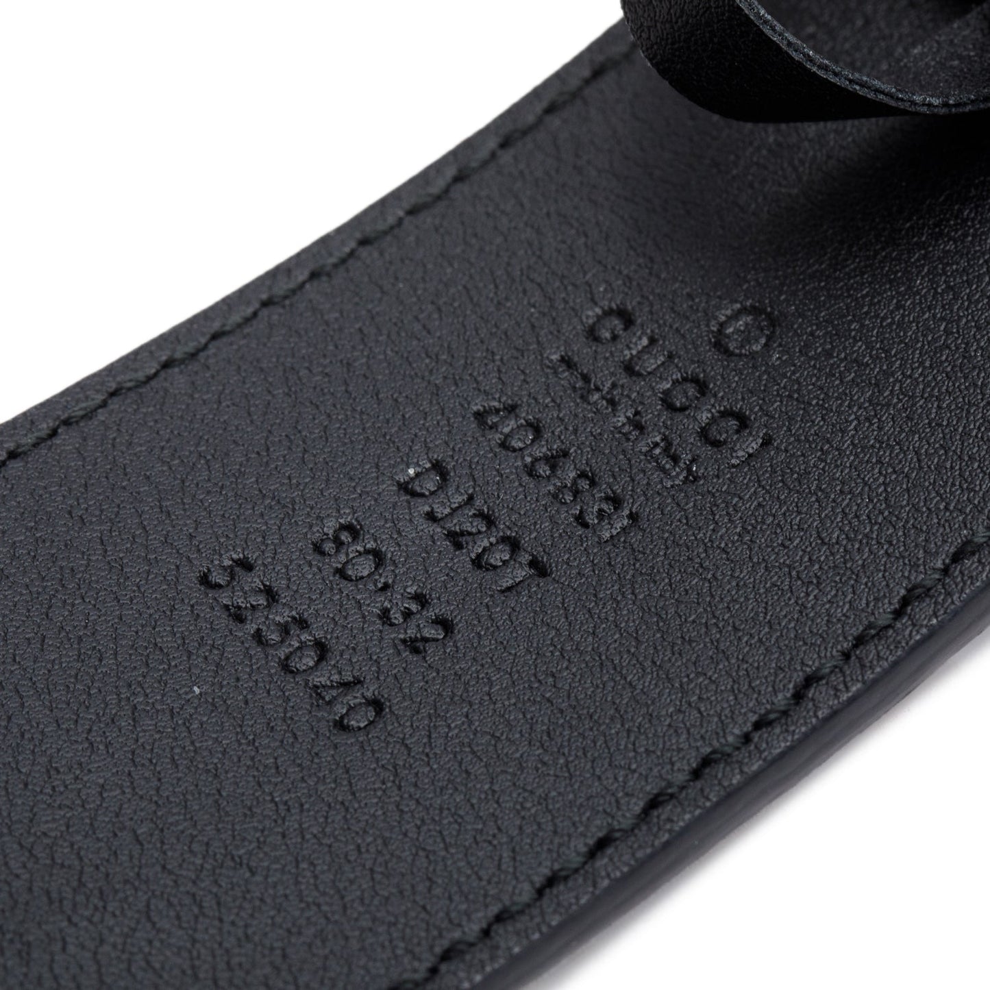 Gucci GG Marmont Black Wide Leather Belt 80 32