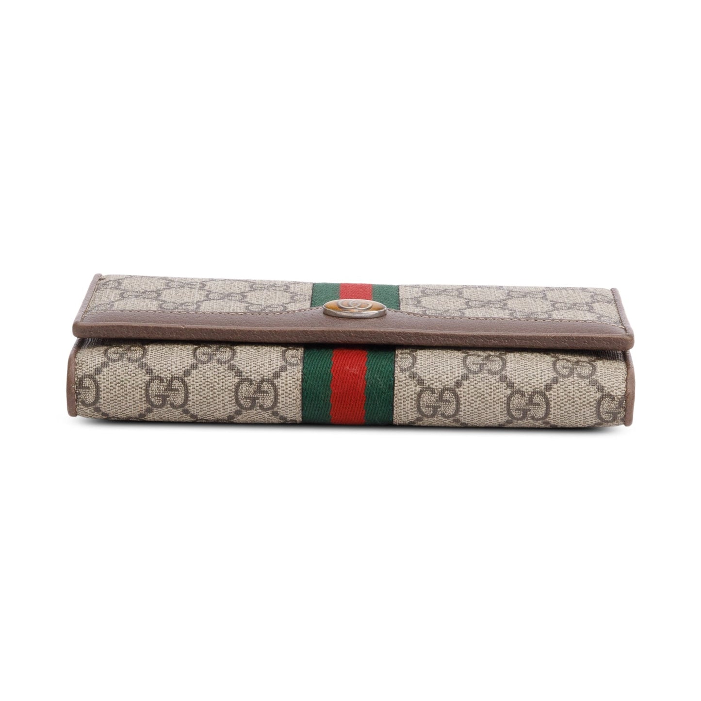 Gucci Beige GG Supreme Ophidia GG Web Wallet on Chain