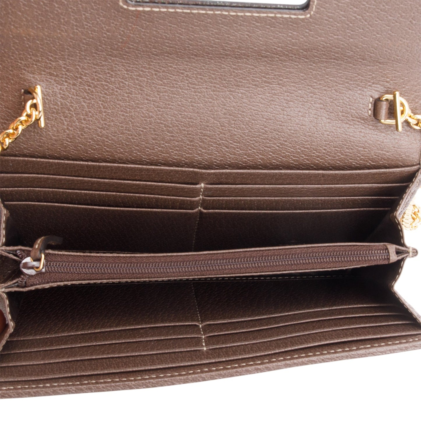 Gucci Beige GG Supreme Ophidia GG Web Wallet on Chain