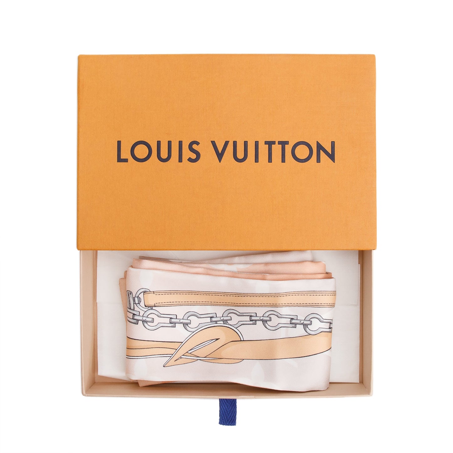 Louis Vuitton Peach/Pink Monogram Confidential Silk Bandeau