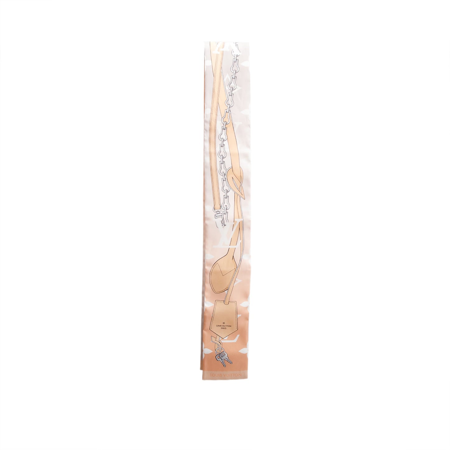 Louis Vuitton Peach/Pink Monogram Confidential Silk Bandeau