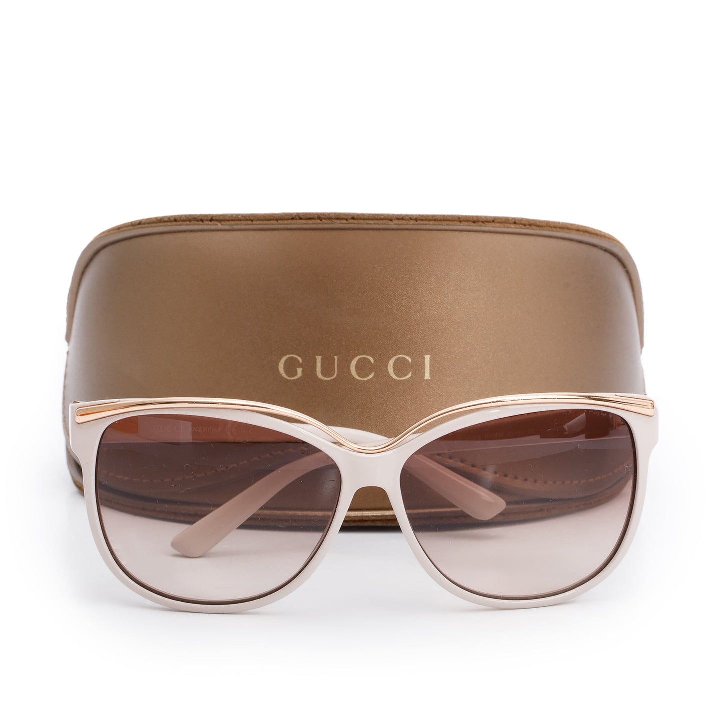Gucci GG13155/S Pink Acetate Interlocking G Accent Oversize Square Sunglasses