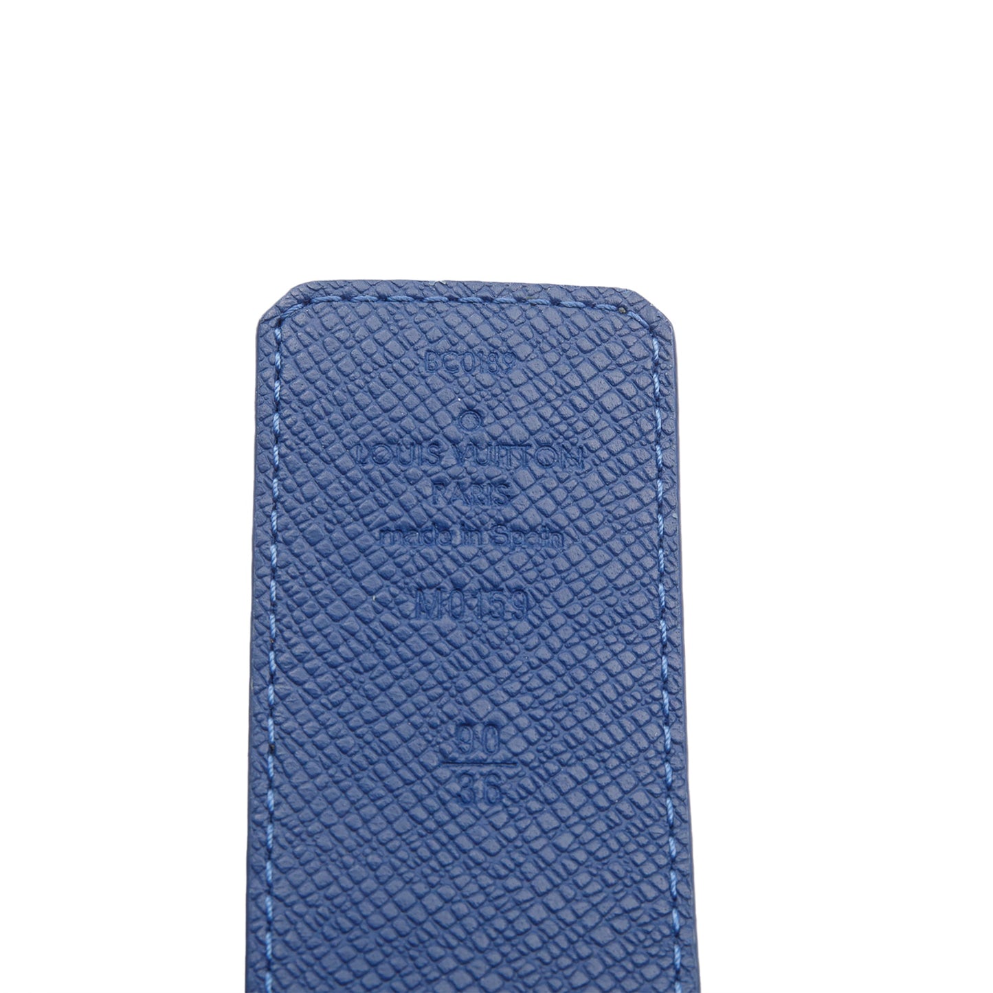 Louis Vuitton Blue Monogram Canvas LV Initiales 40 MM Reversible Belt, Size 90 36