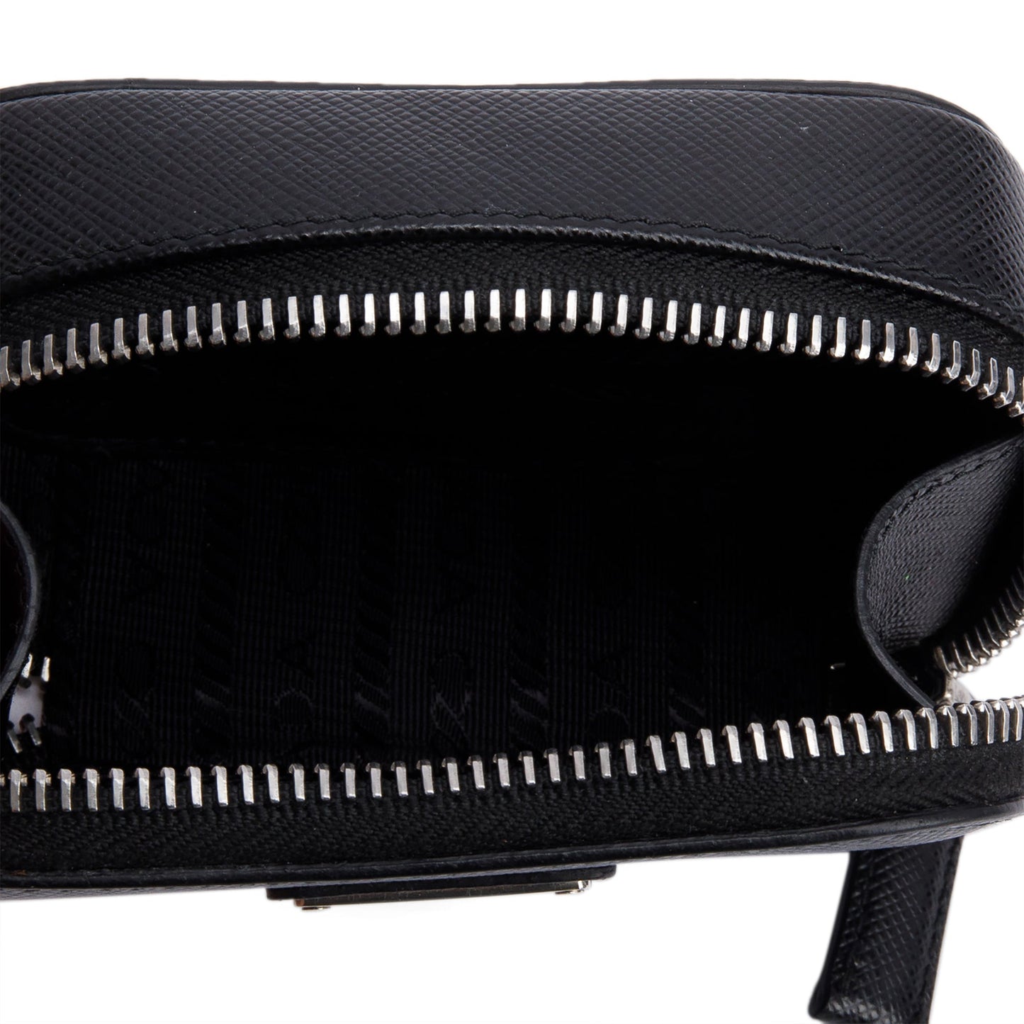 Prada Black Saffiano Leather Mini Pouch