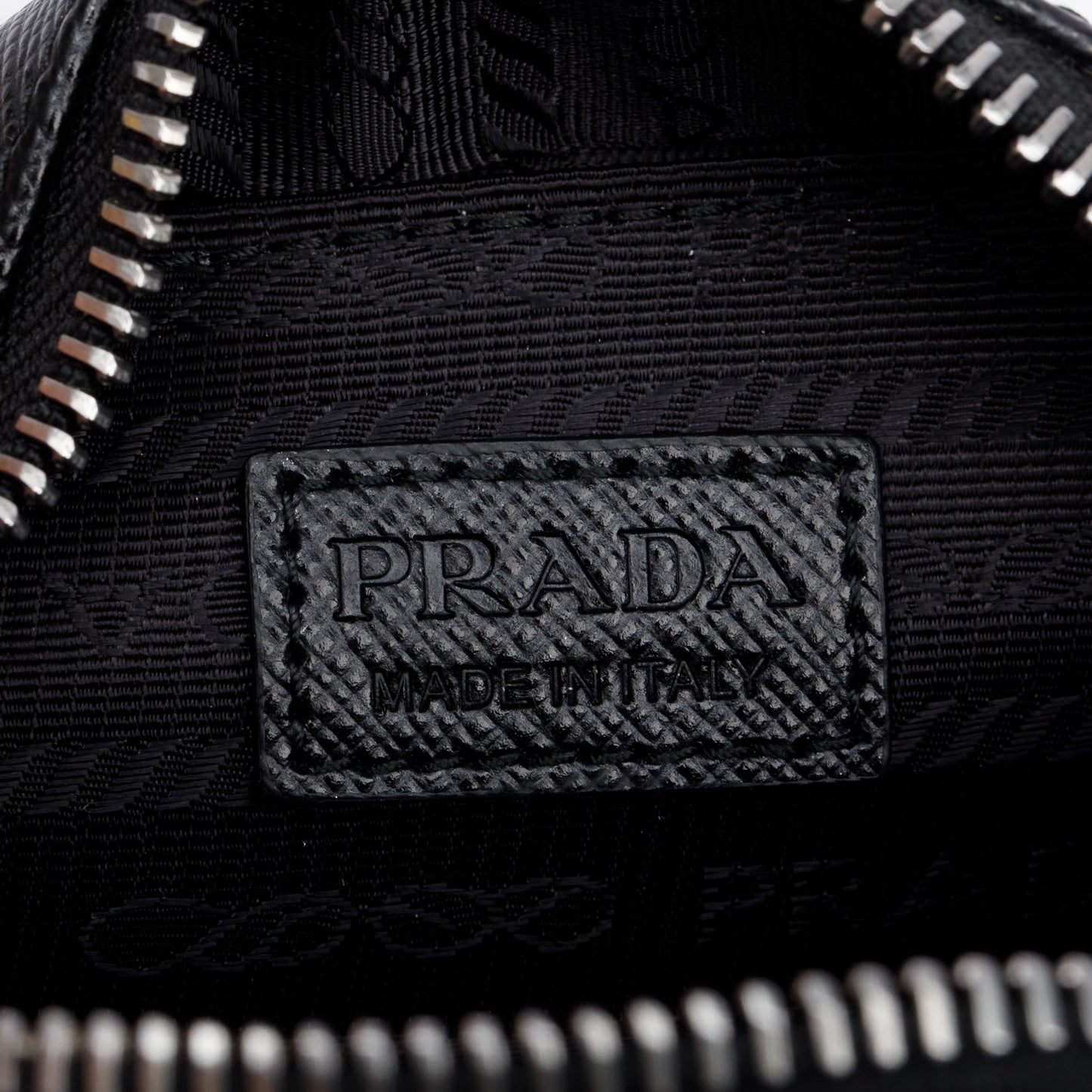 Prada Black Saffiano Leather Mini Pouch
