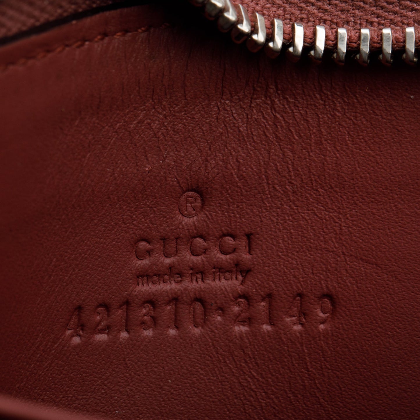 Gucci GG Supreme Blooms Zip Around Card Case Wallet
