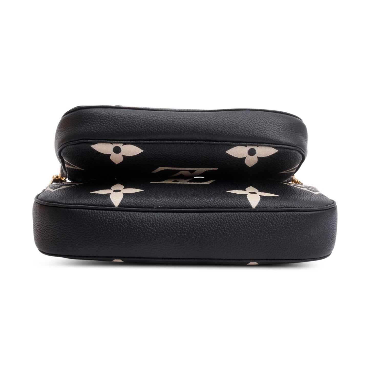 Louis Vuitton 2024 Black Monogram Bicolor Empreinte Leather Pochette Accessoires