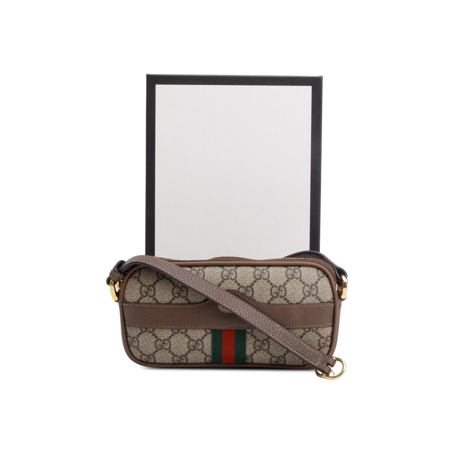 Gucci Beige GG Supreme Ophidia Mini
