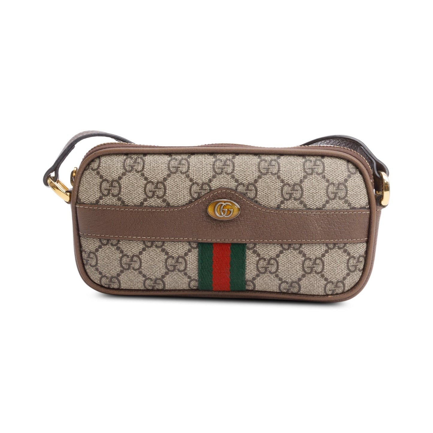 Gucci Beige GG Supreme Ophidia Mini
