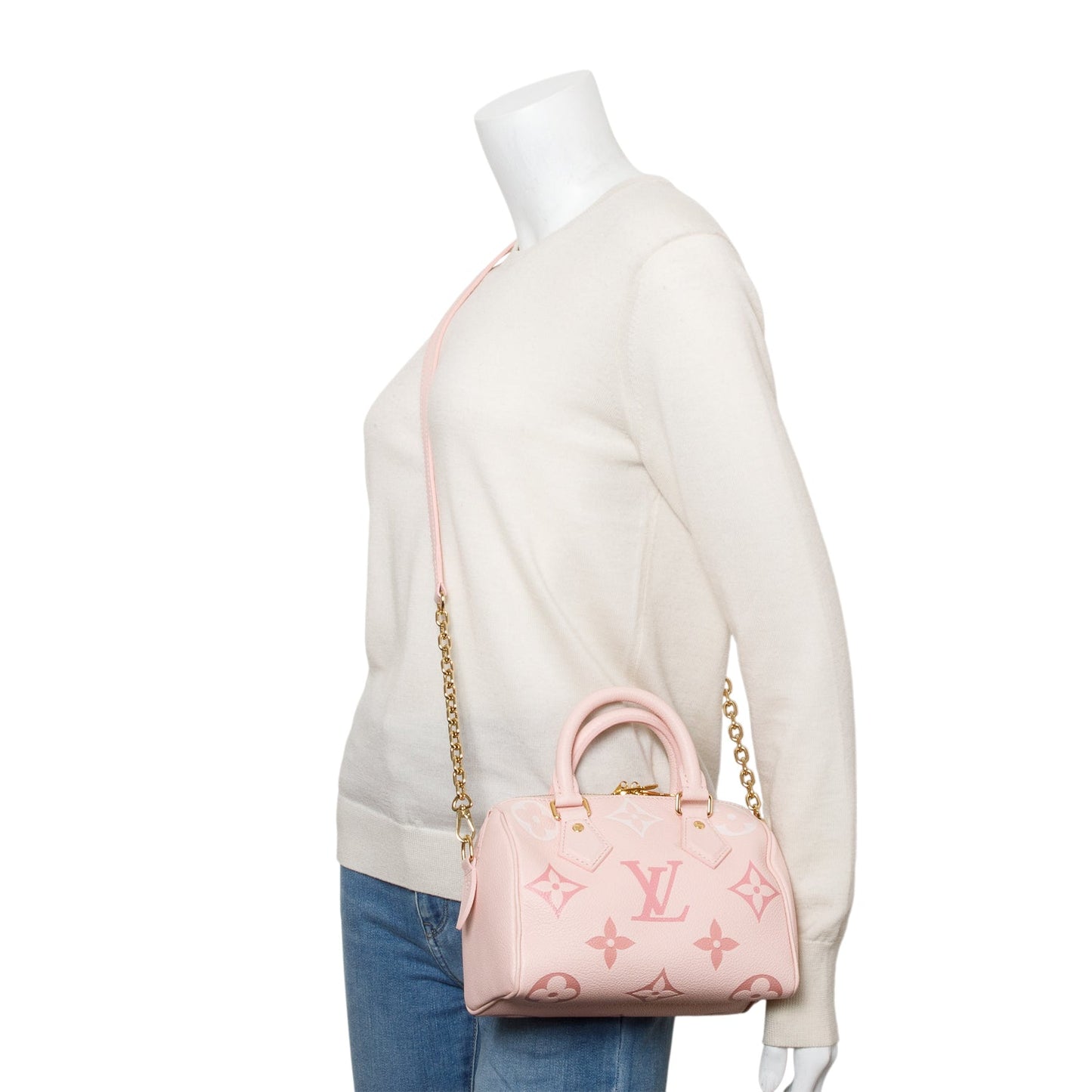 Louis Vuitton 2023 Monogram Giant Empreinte Leather Speedy Bandouliere 20