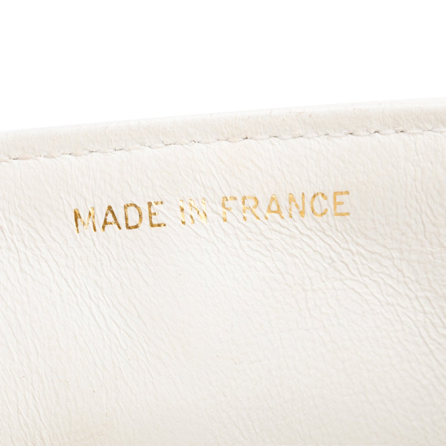 Chanel Vintage White Quilted Lambskin Leather Small Square Single Flap Bag