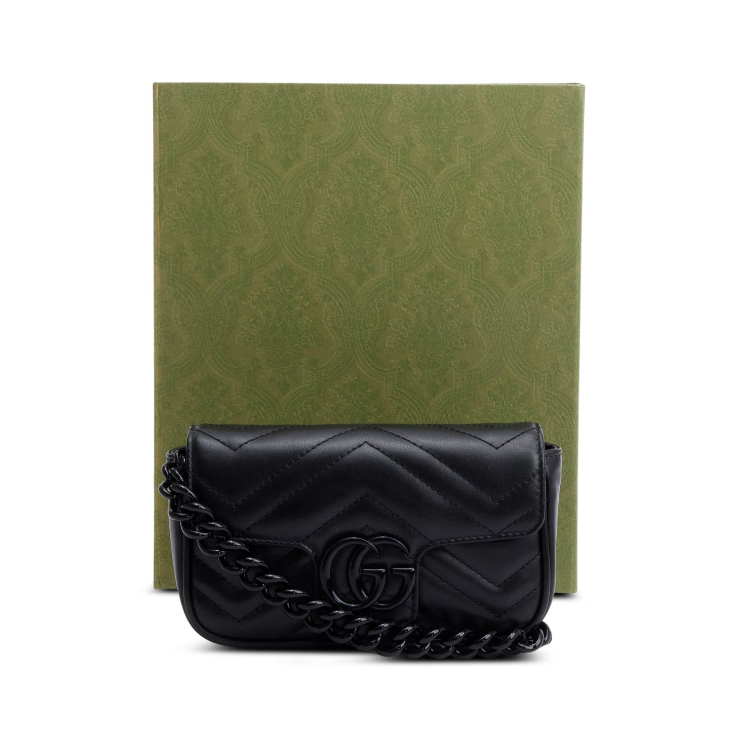 Gucci Black GG Marmont Matelasse Monochrome Belt Bag