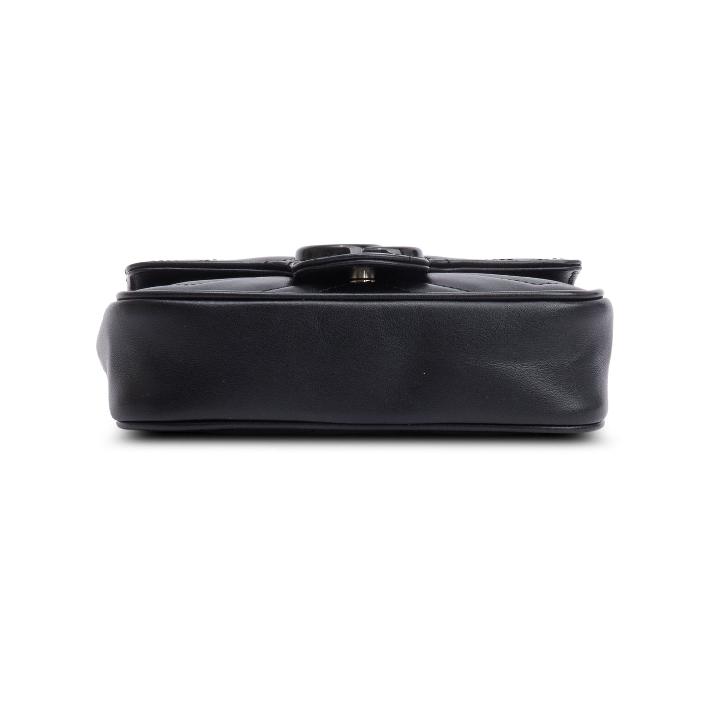 Gucci Black GG Marmont Matelasse Monochrome Belt Bag
