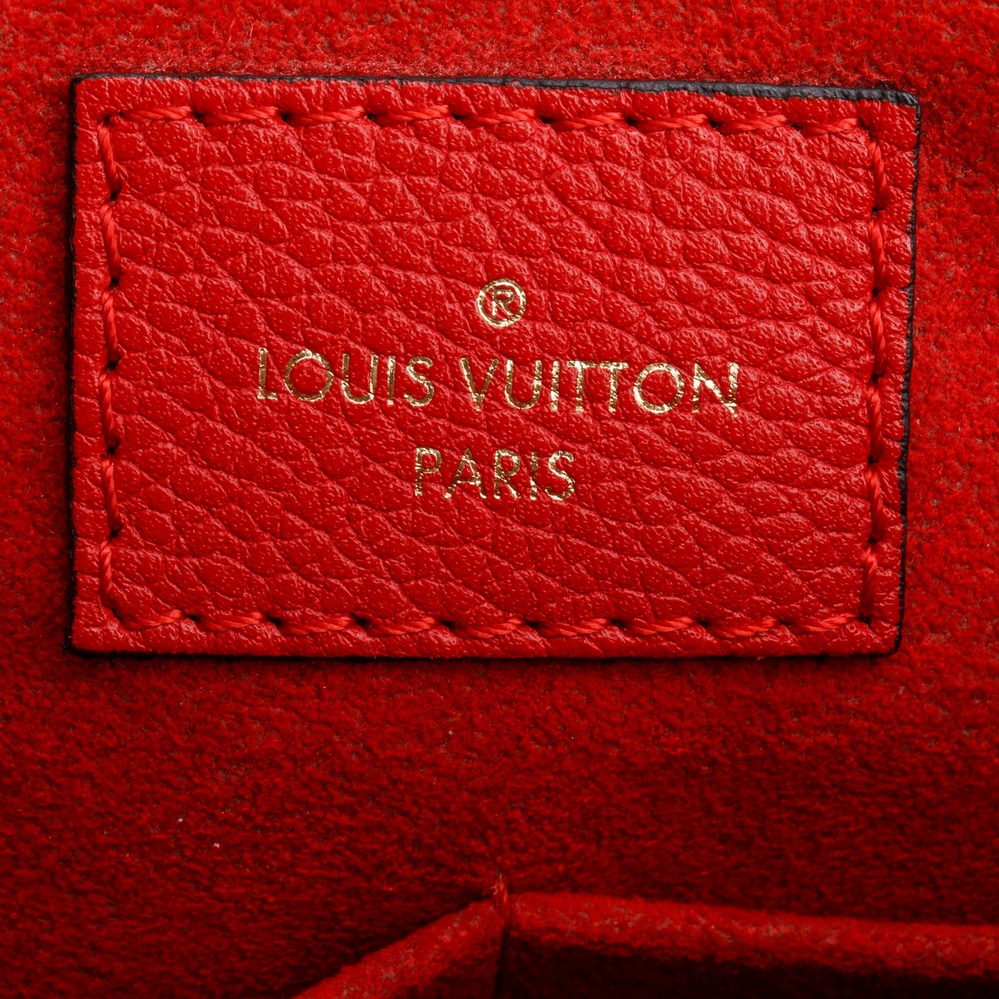 Louis Vuitton Monogram Red Leather Trim Surene MM