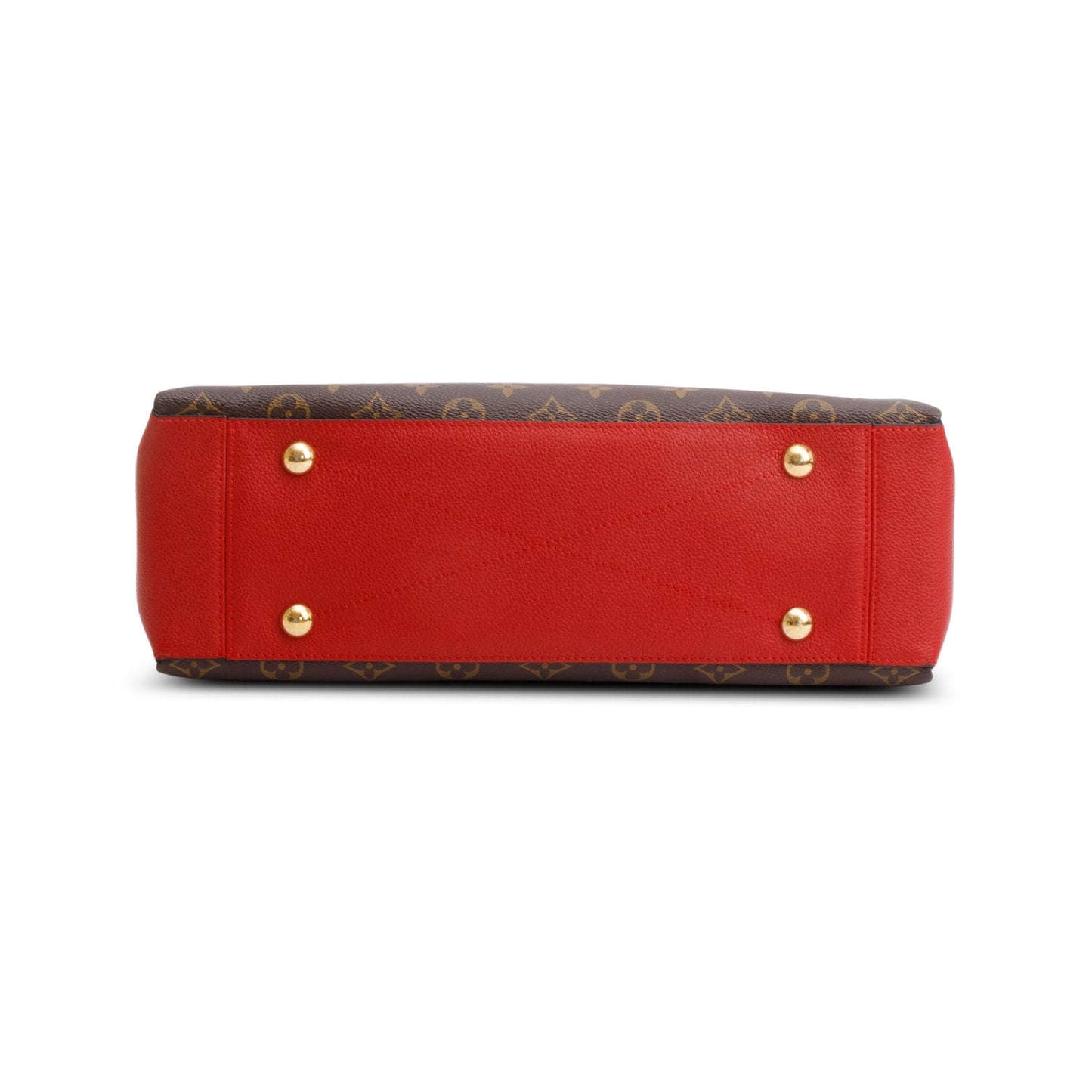 Louis Vuitton Monogram Red Leather Trim Surene MM